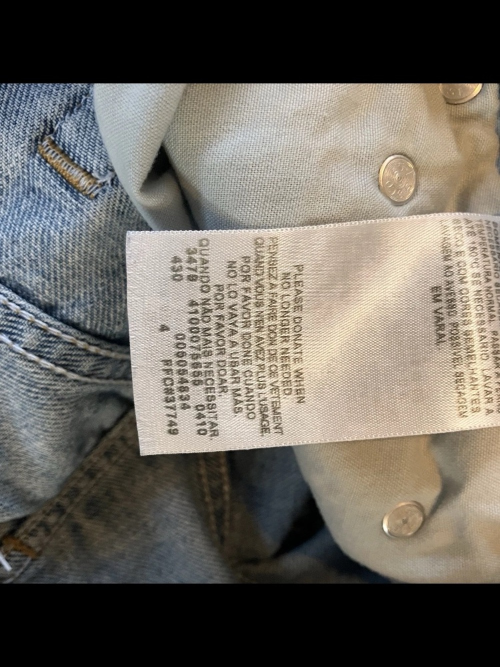 Vintage Levi's 505 Jeans Mens 30x34(33) Regular Fit Y2K Straight Leg Light Wash - Picture 5 of 8